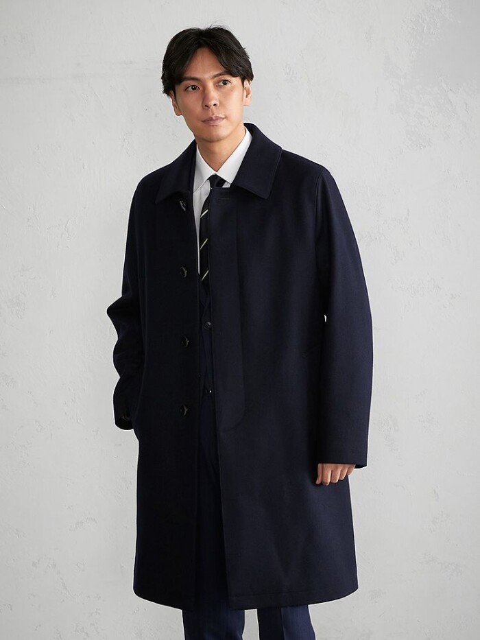 【未使用品】Perfect Suit FActory ウールステンカラーコート