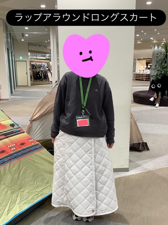 この冬手放せない【ラップアラウンドロングスカート】
