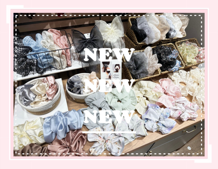 新作シュシュ入荷しました~🌷☁️