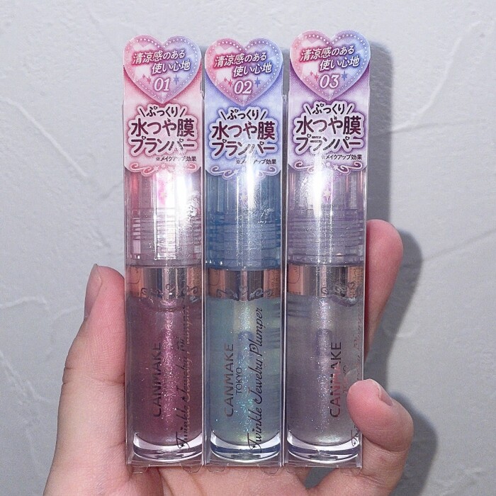 SNSで話題沸騰中‼️キャンメイクからぷっくり水つや膜🫧💧パールinプランパーグロスが登場🩷🩵💜キャンメイクトゥインクルジュエリープランパー¥880（税込）