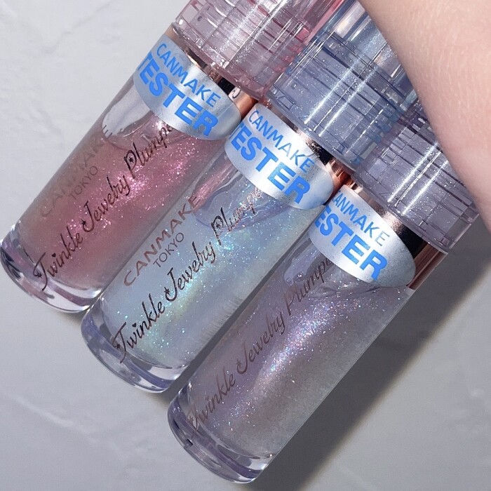 SNSで話題沸騰中‼️キャンメイクからぷっくり水つや膜🫧💧パールinプランパーグロスが登場🩷🩵💜キャンメイクトゥインクルジュエリープランパー¥880（税込）