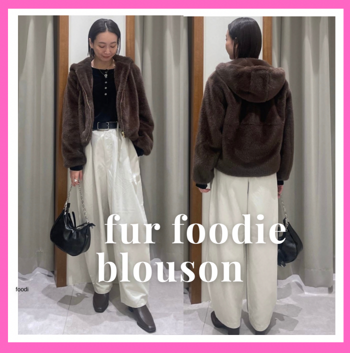 ファーフーディーブルゾン