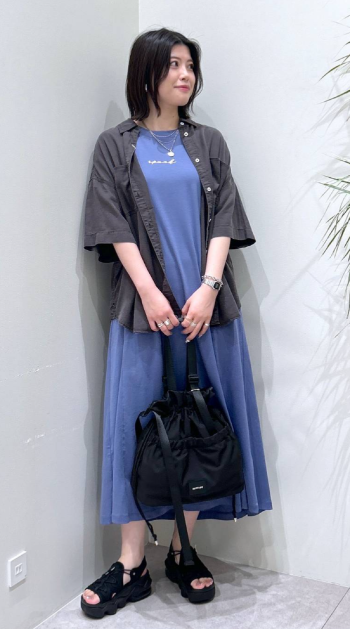 シルケットロゴワンピース