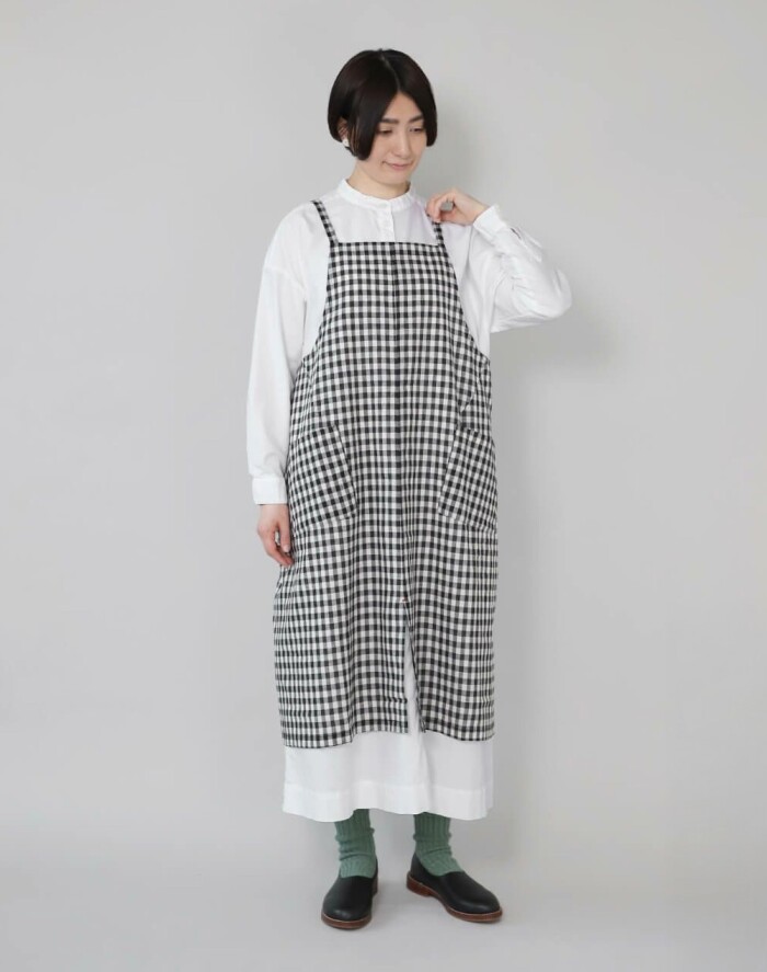 コットンリネンエプロン